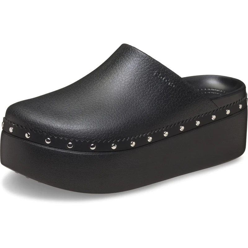 Crocs, Women, Dylan Platform Studded Clog, Black, 4 UK Women