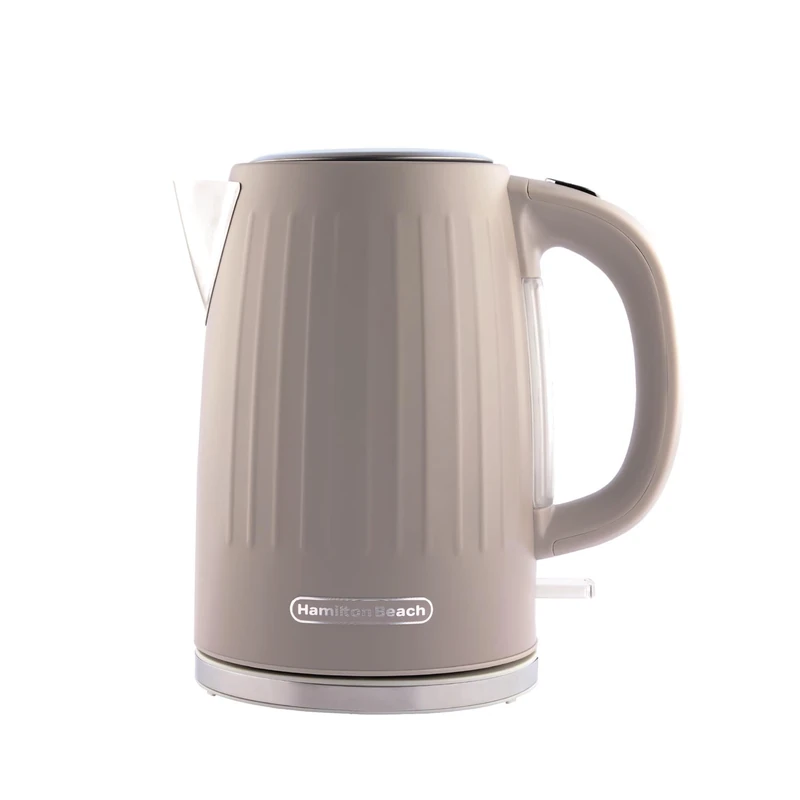 Hamilton Beach Electric Kettle, Harmony, 1.7L, Rapid Boil, Boil Dry Protection, 360° Swivel Base, Removable Limescale Filter, Illuminated Indicator Light, Cappuccino - HBK012C