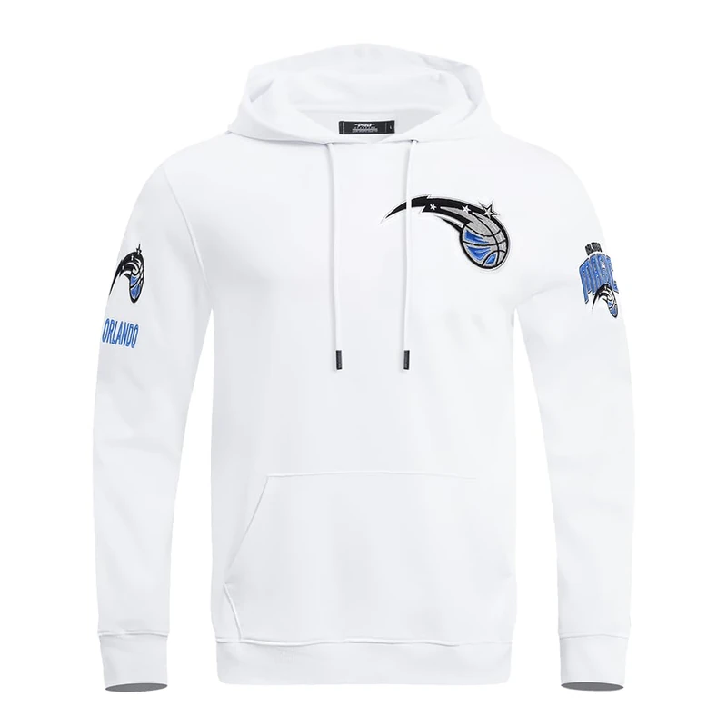 Pro Standard Mens NBA Orlando Magic Classic Chenille Pull Over Hoodie White 3XL