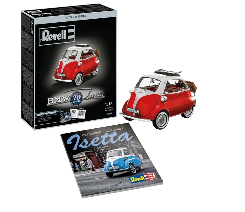 Revell 07735 BMW Isetta 250-70th Anniversary Exclusive EDI. 1:16 Scale Unbuilt/Unpainted Plastic Model Kit