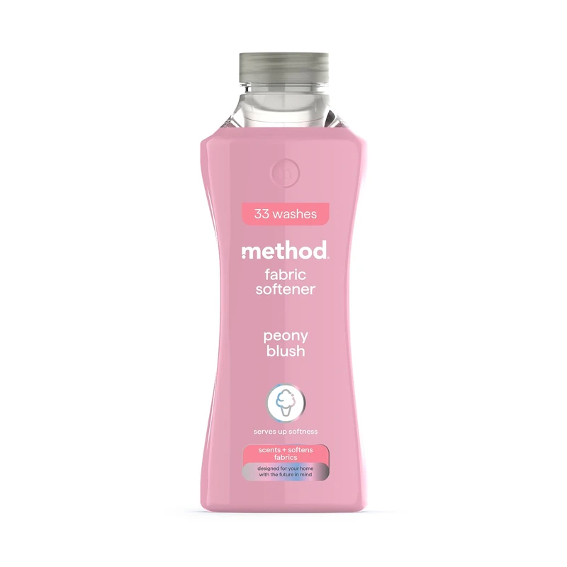 method Fabric Softener, Fabric Conditioner to Soften Your Clothes, With Fresh Peony Blush Scent, 1 x 33 Washes, 1x 990ml
