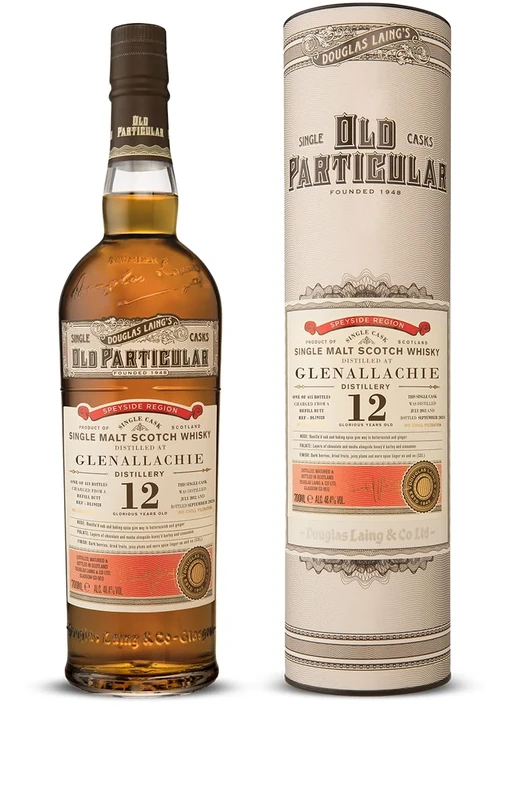 OLD PARTICULAR, GLENALLACHIE, 2012, 12 YEARS OLD, WHISKY, 70CL, 48.4%