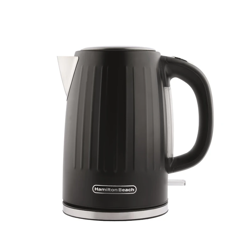 Hamilton Beach Electric Kettle, Harmony, 1.7L, Rapid Boil, Boil Dry Protection, 360° Swivel Base, Removable Limescale Filter, Illuminated Indicator Light, Espresso - HBK012B