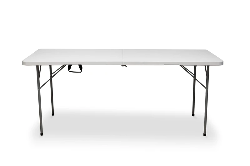 KG KITGARDEN Portable Folding Table, Automatic Opening, 180 x 70 x 74 cm, White