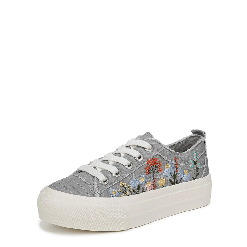 Blowfish Malibu Women's Sadie-Sun Lace Up Trainer, Grey Multi, Medium Fit, UK 8