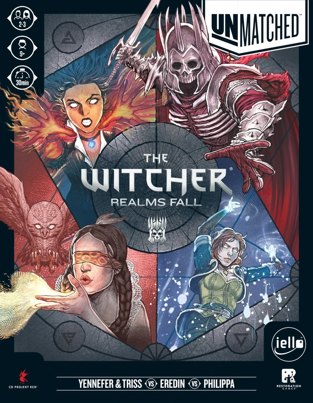IELLO | Unmatched: The Witcher - Realms Fall | Board Game | Ages 9+ | 2-3 Players | 30+ Minutes Playing Time