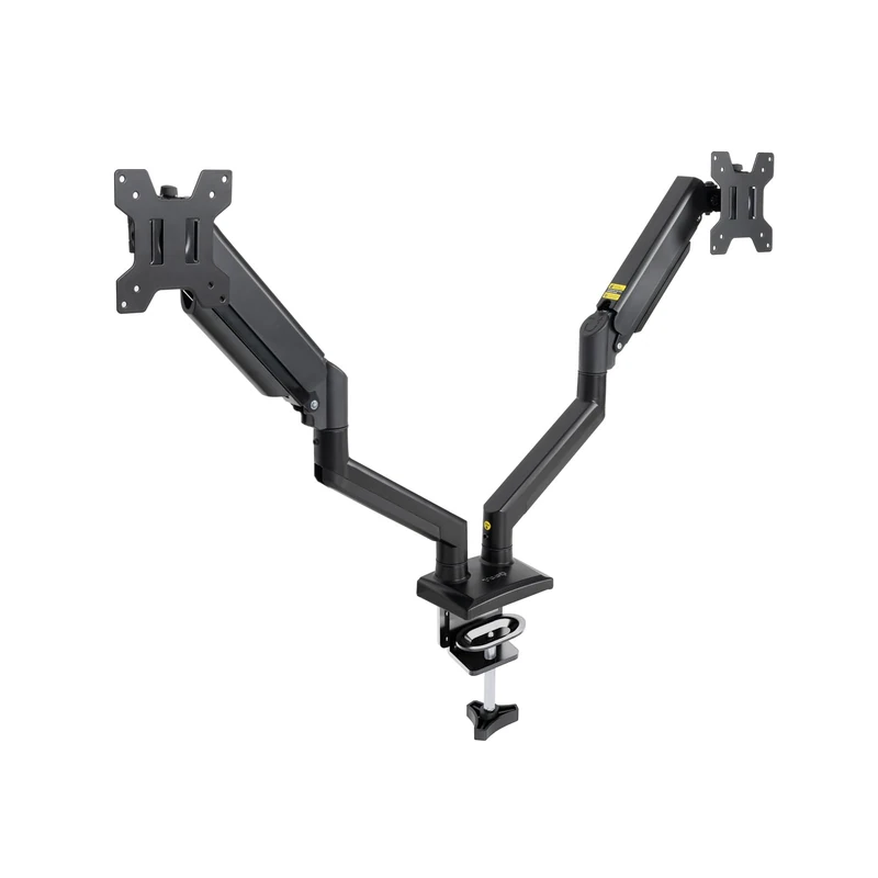 TOOQ DB1434TNR-B Desk Mount for 2 Screens 13"-34" Black