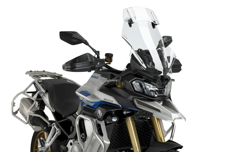 Puig 22318W Touring Windscreen with Visor – Improved Protection and Aerodynamics, Transparent