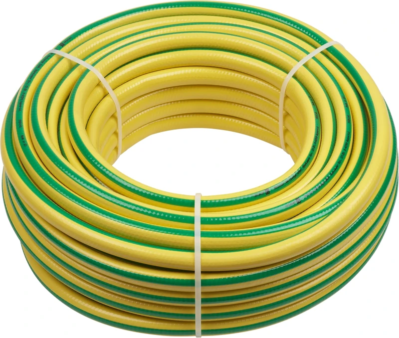 Meister Tricot Fabric, 12.7 mm (1/2 inch) -40 m Length Large Kink Abrasion UV-Resistant/Garden Made of First PVC/Water Hose / 9930150, Yellow/Green, 40m