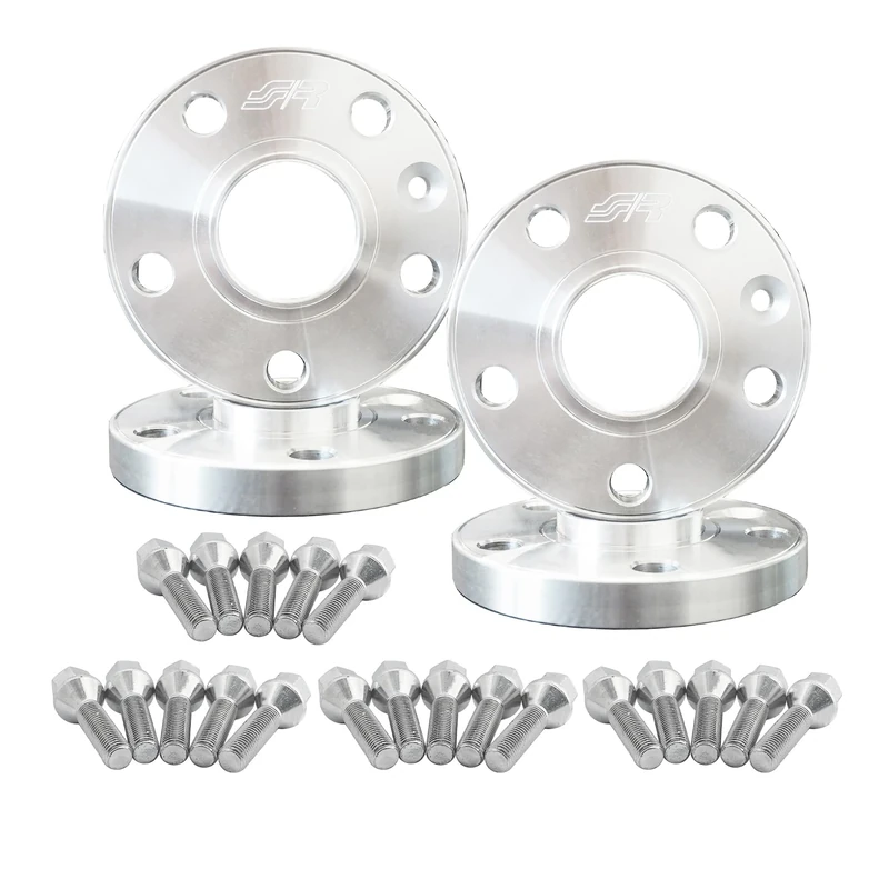 Simoni Racing Aluminium Wheel Spacer Kit - 2x16mm(FA) - 2x18mm(RA) (Hub 72,6mm) including wheel bolts - compatible with BMW various