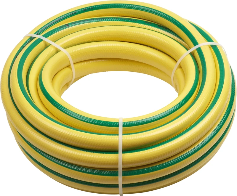 Meister Tricot Fabric, 19.05 mm (3/4 inch) -20 m Length Large Kink Abrasion UV-Resistant/Garden Made of First PVC/Water Hose / 9930190, Yellow/Green, 20m