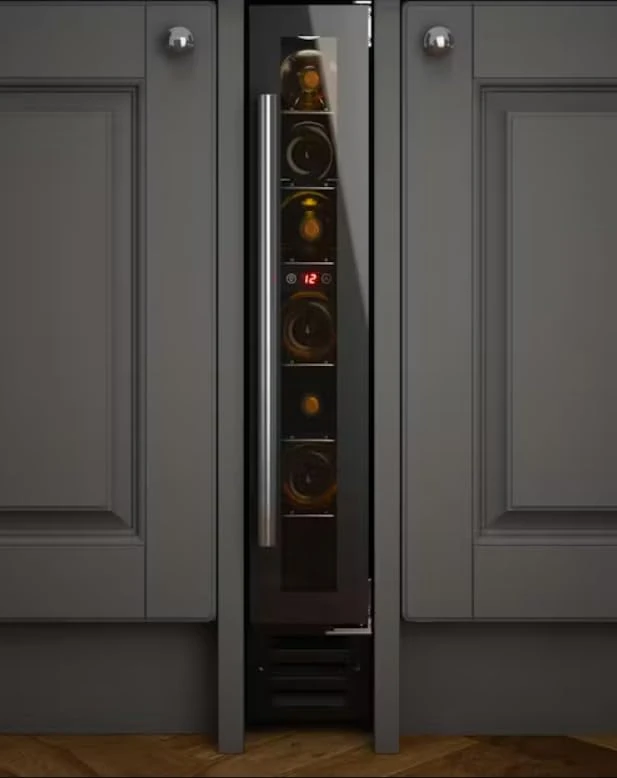 Apelson UBWC150B.1 15cm Black Glass Wine Cooler