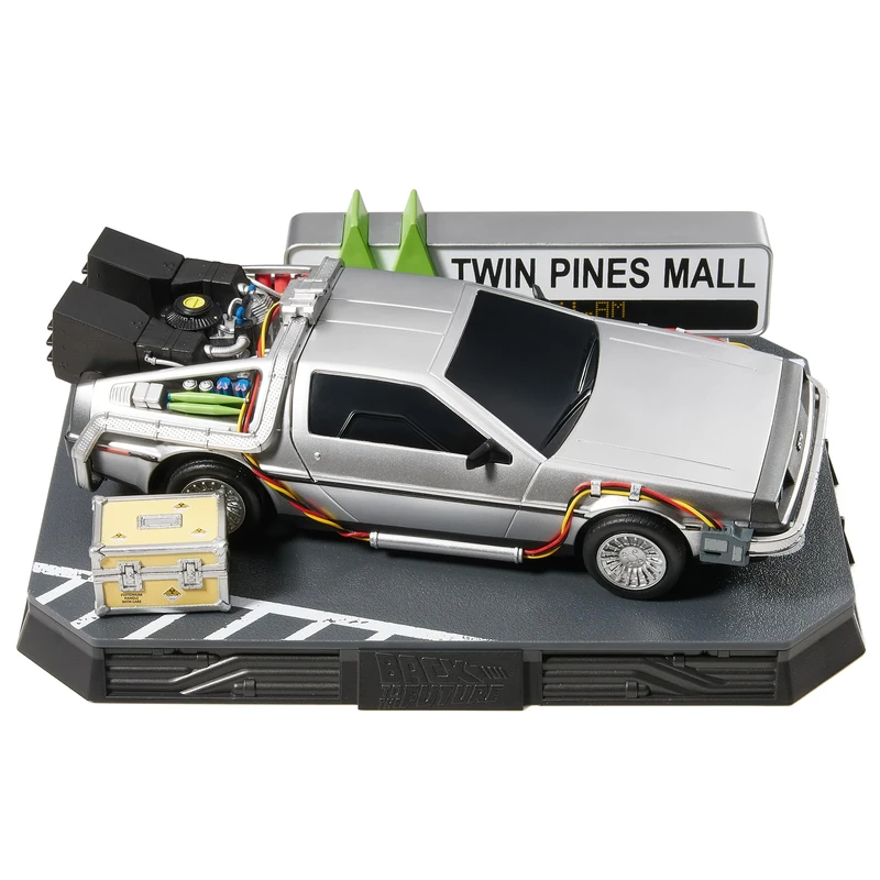 CC Countdown Characters 2024 Twin Pines Mall DeLorean Time Machine Buildable Advent Calendar – Official Back To The Future Collectible Character Statue