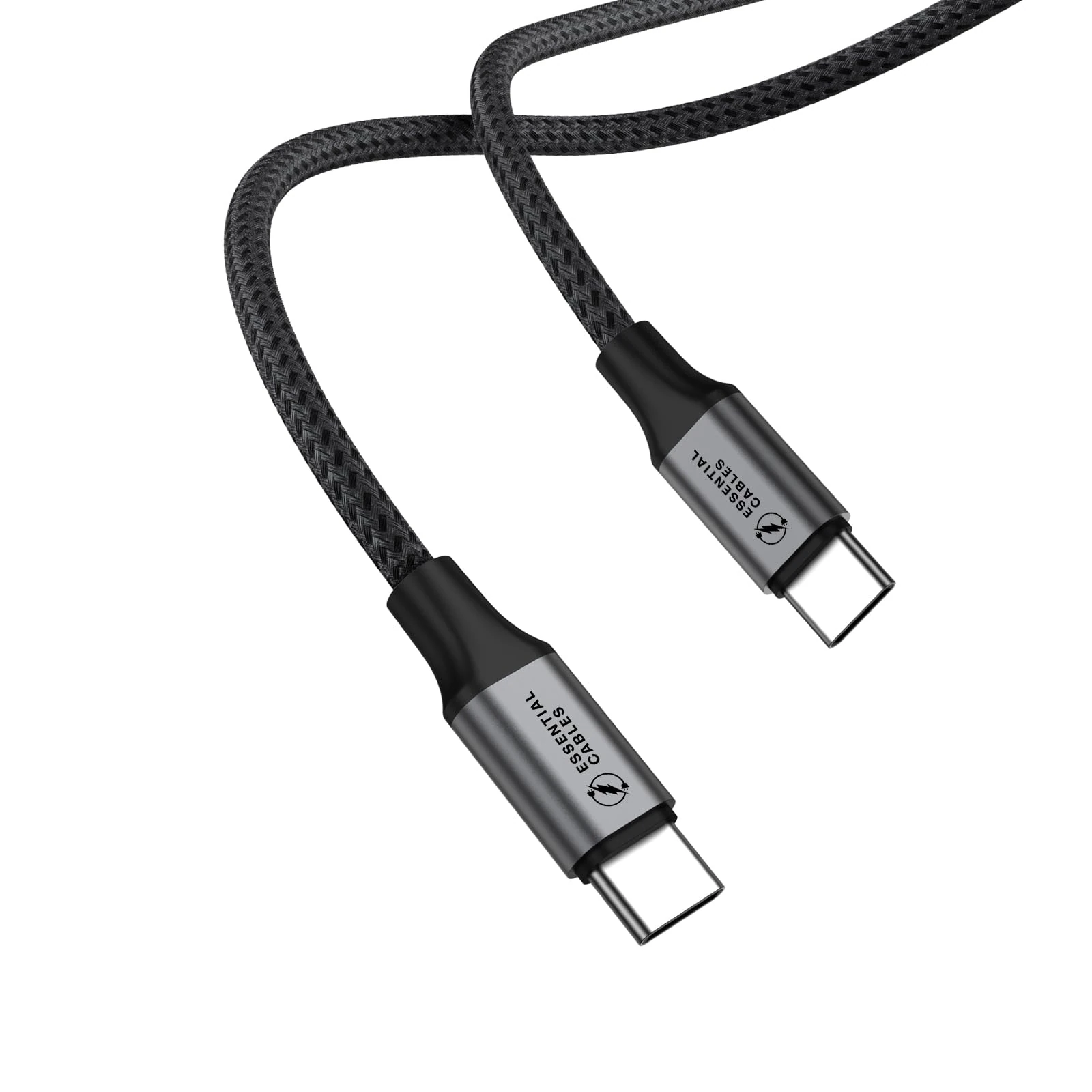 ESSENTIAL CABLES USB C to USB-C Charger Cable 2M 60W Type C Fast Charging Compatible With iPhone 16/15 Pro Max, Galaxy S24 Ultra, Pixel 9, iPad Pro 2024/Air 5, MacBook Pro