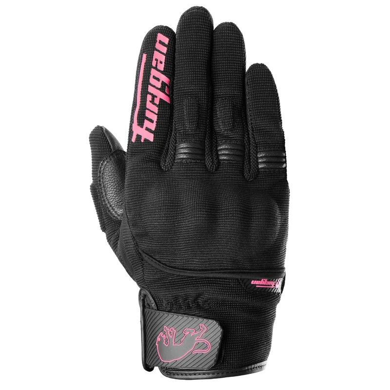 Furygan JET Lady D3O EVO - Women's motorcycle gloves - 100% leather palm - touchscreen compatibility - comfort - summer gloves - breathable & lightweight