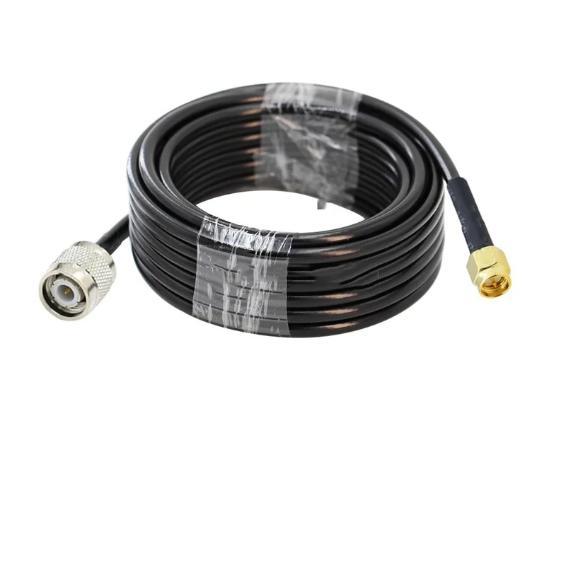 LMR-240 TNC Male To SMA Female Connector TNC To SMA LMR240 Cable Pigtail Jumper Coaxial Extension Cable(TNC M to SMA M,2.9M)