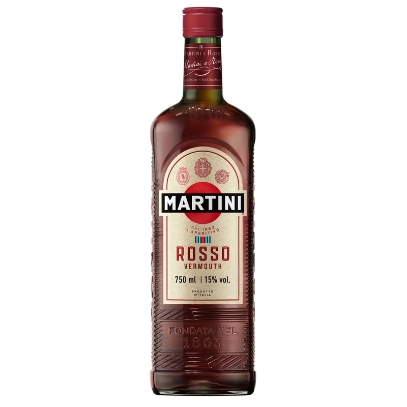 MARTINI Rosso Red Vermouth Aperitivo, 15% ABV, 75cl / 750ml, Sweet Vermouth Infused with Regional Herbs