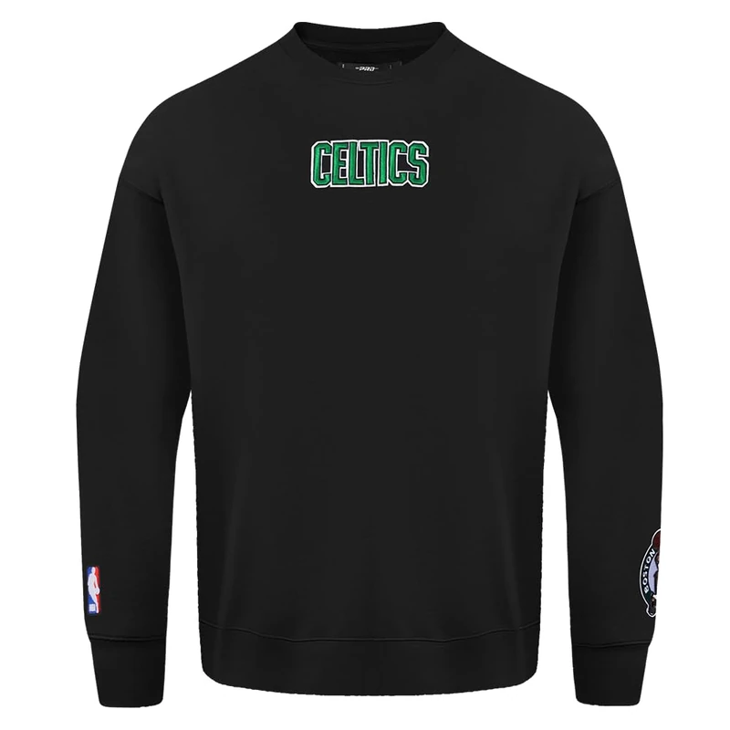 Pro Standard Mens NBA Boston Celtics Wingspan Sweatshirt Black 2XL