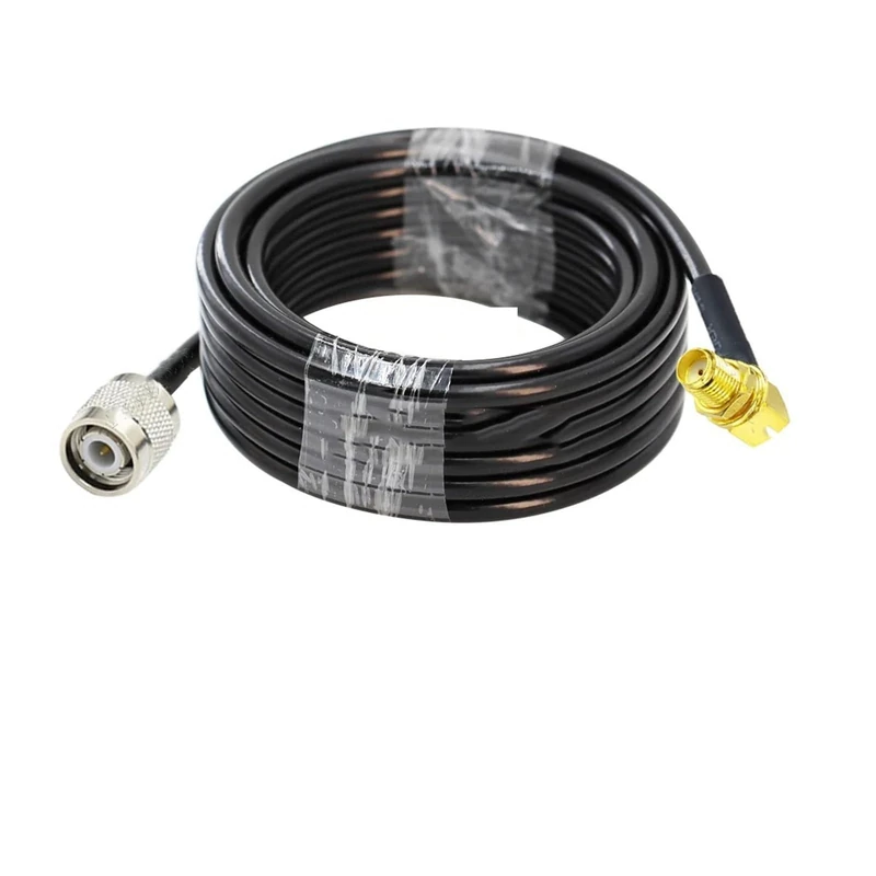 LMR-240 TNC Male To SMA Female Connector TNC To SMA LMR240 Cable Pigtail Jumper Coaxial Extension Cable(TNC M to SMA F90,2.9M)