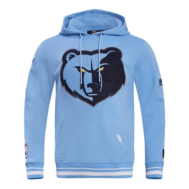 Pro Standard Mens NBA Memphis Grizzlies Retro Classics Pull Over Hoodie University Blue 3XL