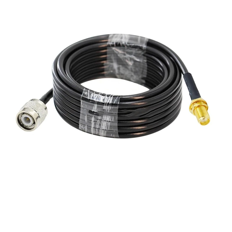 LMR-240 TNC Male To SMA Female Connector TNC To SMA LMR240 Cable Pigtail Jumper Coaxial Extension Cable(TNC M to SMA F,2.9M)