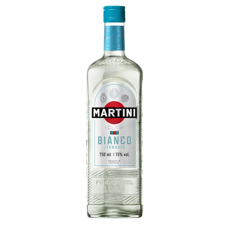 MARTINI Bianco White Vermouth Aperitivo, 15% ABV, 75cl / 750ml, Italian Vermouth Infused with Aromatic Herbs and Flowers