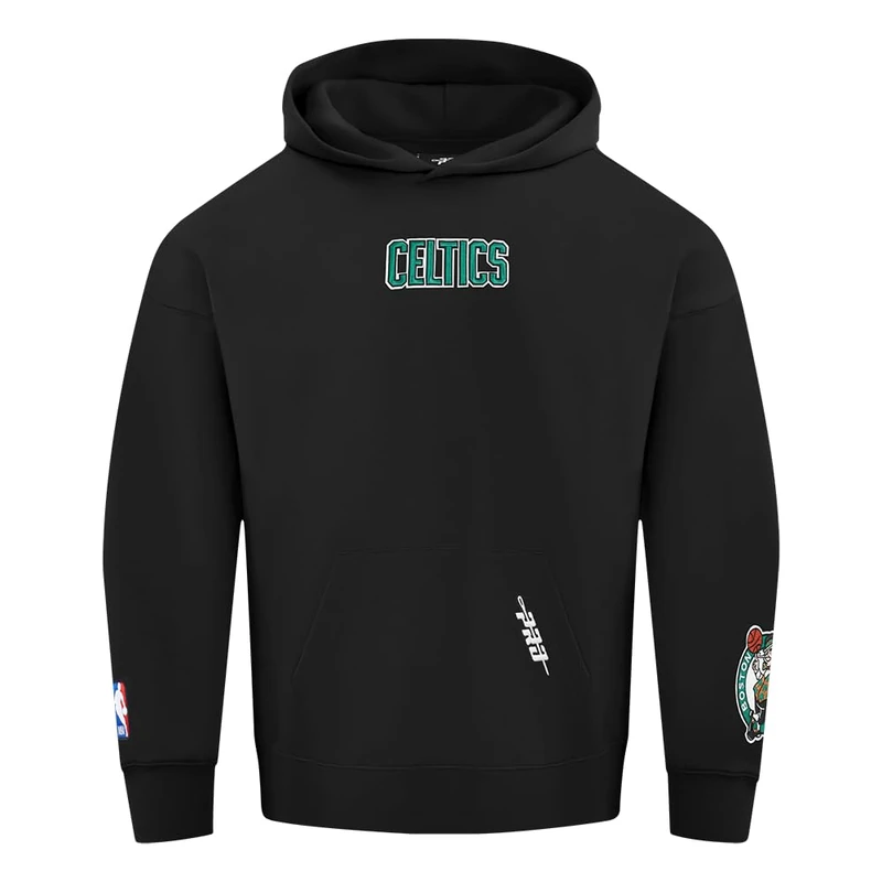 Pro Standard Mens NBA Boston Celtics Wingspan Pull Over Hoodie Black 3XL
