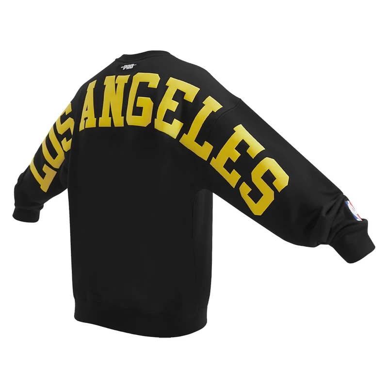 Pro Standard Mens NBA Los Angeles Lakers Wingspan Sweatshirt Black M - Image 1