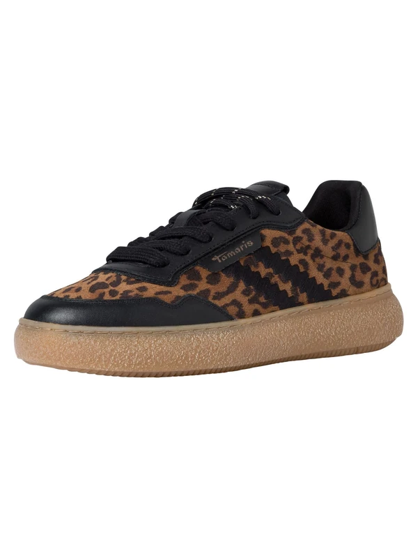 Tamaris Women's Damen Sneaker Low 1-23733-45, Leopard Comb, 5 UK