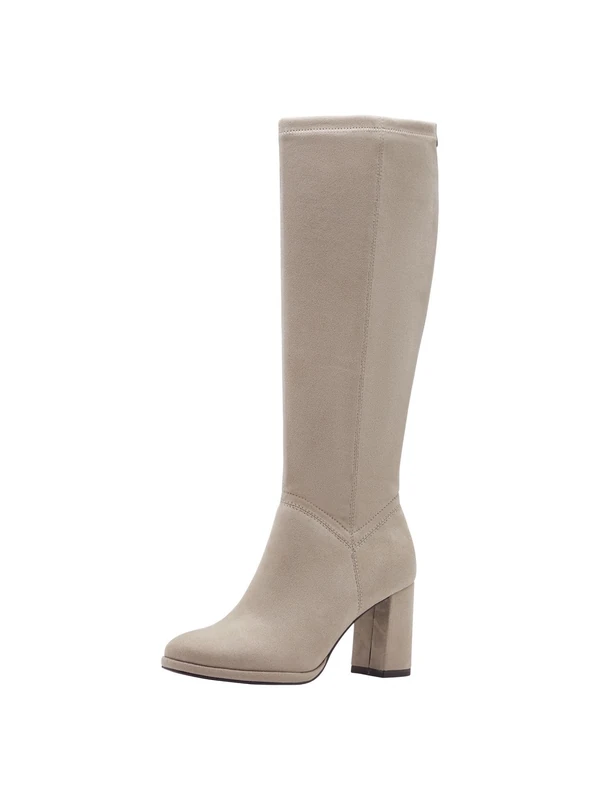 Tamaris Women's Damen Long Boot Heel 1-25554-45 Knee High, Grey-Brown, 4 UK - Image 1