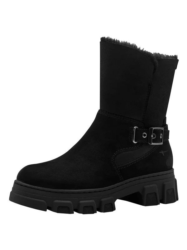 Tamaris Women's Flat Boots, black, 6.5 UK