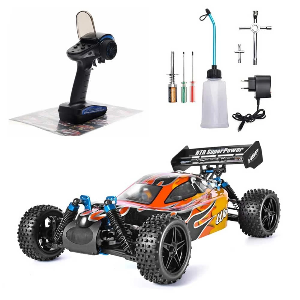 KXKLGWHN RC Buggy, 70KM/H Fast Petrol Engine Racing Car RC Vehicle Nitro Gas Power Rc Car 72CC Oil-powered RC Truck, 4WD Two Speed Off Road Truck Adult Hobby Toy Gift