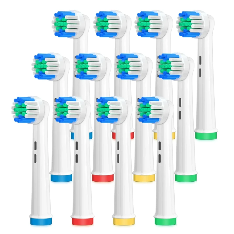 AnjoCare Replacement Brush Heads for Oral B,12Pack Electric Toothbrush Replacement Heads,Rechargeable Toothbrush Heads Compatible with Oral B Pro1000/3000/5000/7000