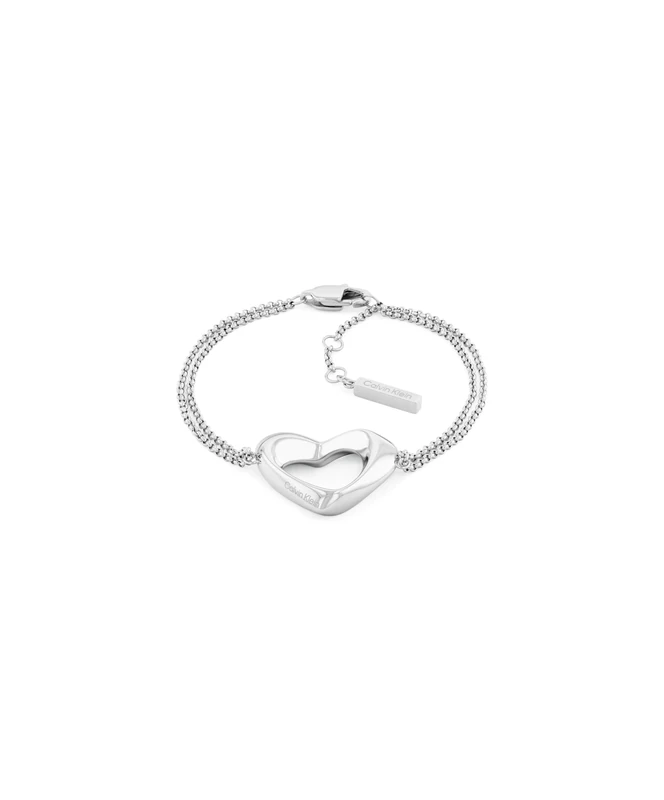 Calvin Klein Women's ENCHANTING Collection Bracelet in Stainless Steel with a Heart Charm - 35000758
