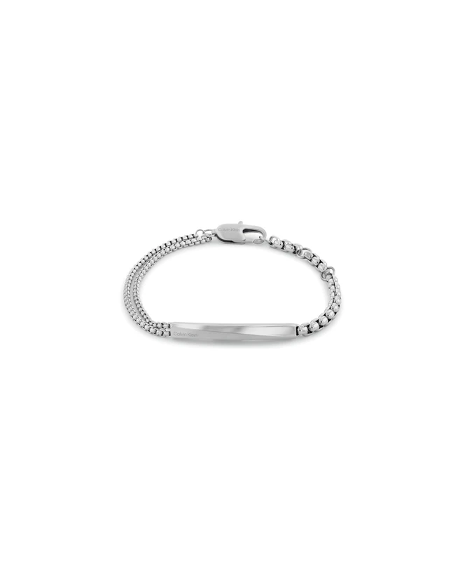 Calvin Klein Men's ICONIC ID Collection Bracelet with Multiple Chains in Stainless Steel - 35100058