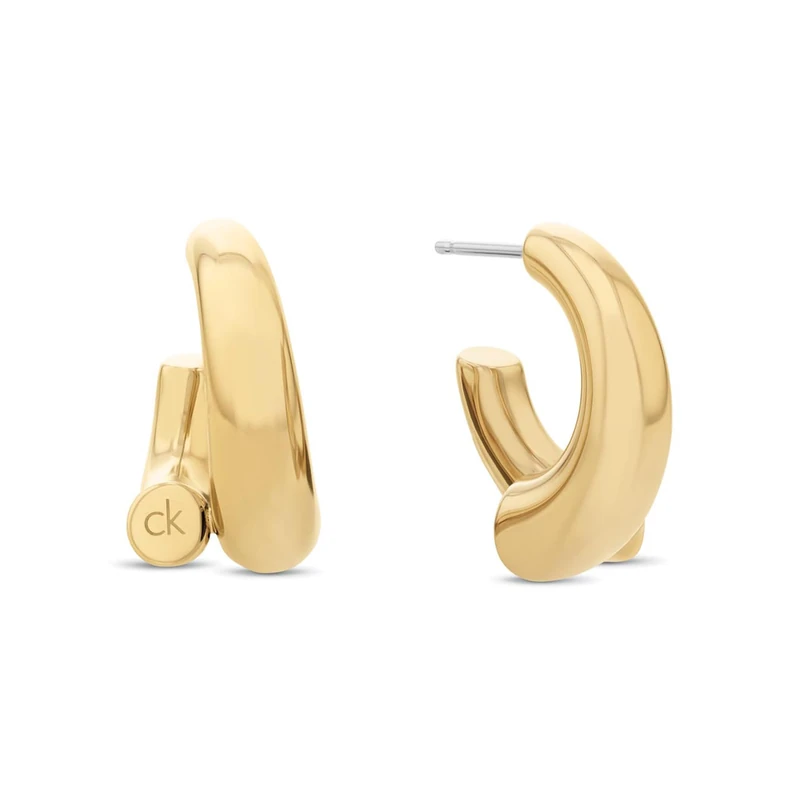 Calvin Klein Women's CK SPIRAL Collection Earrings in Yellow Gold - 35000765