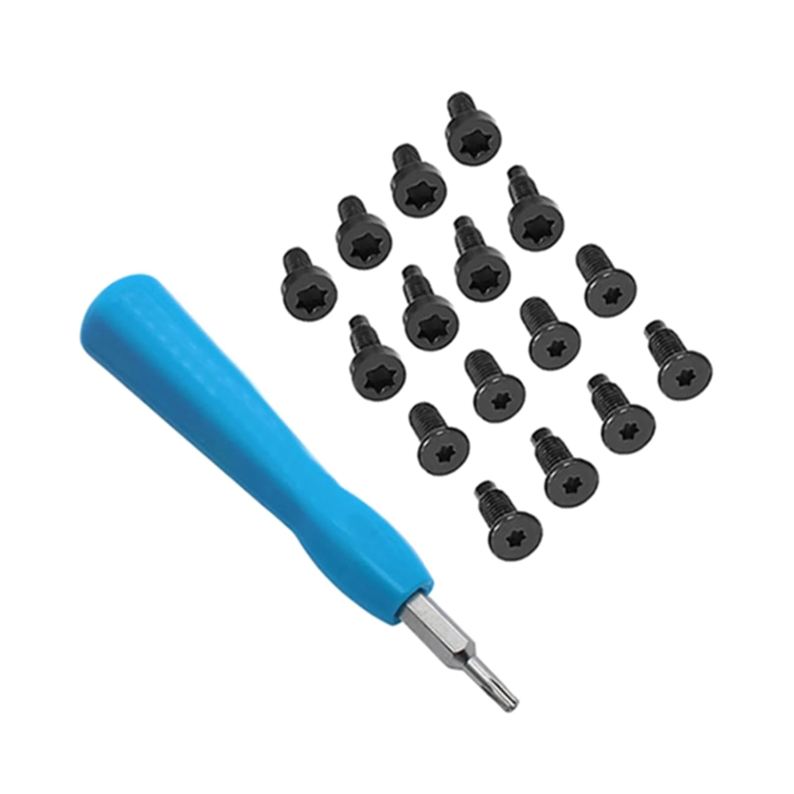 Ring Doorbell Screwdriver Replacement Kit - Smart Device Screwdriver - Blue Handle with Interchangeable Head - Includes 16 Ring Doorbell Screws - Easy Installation - Spare Screws & Removal Tool (Blue)