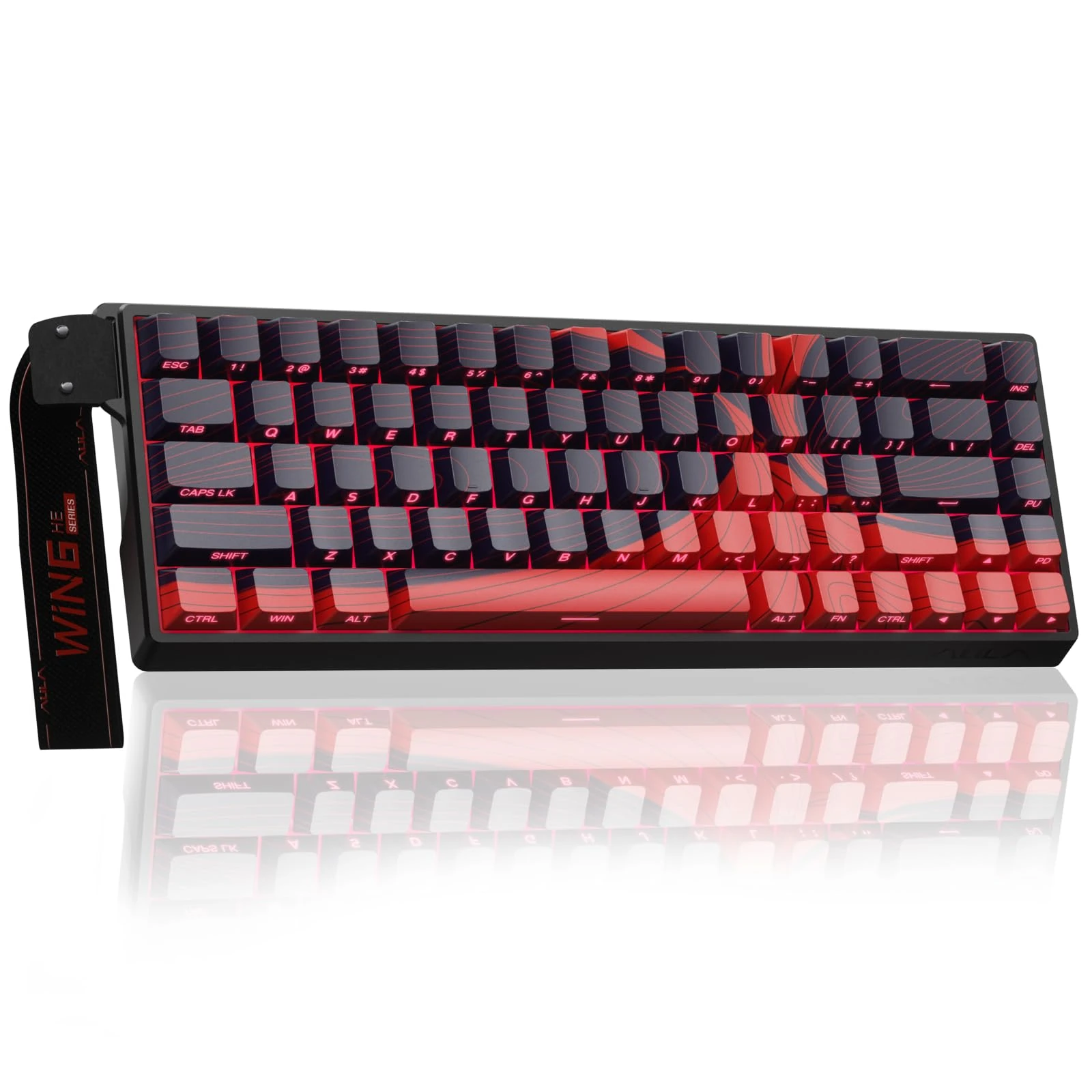 AULA WIN68 HE MAX Hall Effect Gaming Keyboard,Adjustable Actuation Rapid Trigger,0.01mm RT Accuracy,8000Hz,RGB Backlight,USB-C Wired,60% Percent Magnetic Keyboard