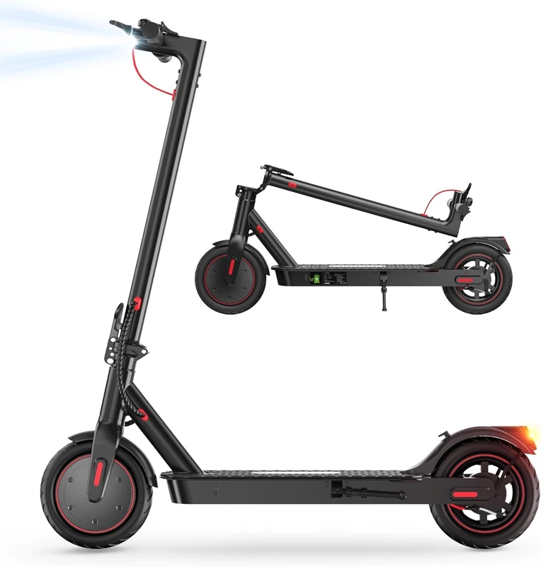 iScooter Electric Scooter, 8.5" Electric Scooters for Adults and Teens, Lightweigh Foldable E Scooter with Cuise Control, 350W Motor, 3 Speed Mode, Double Braking System