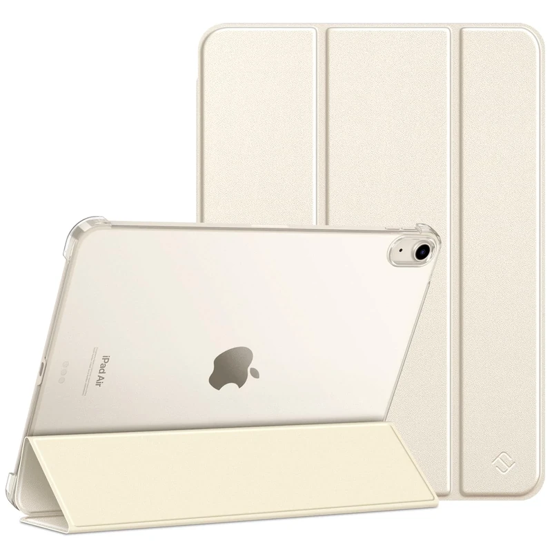 FINTIE Case for iPad Air 11 inch (2025/2024) M3/M2, iPad Air 5th/4th Generation (2022/2020) - Ultra Slim Stand Cover with Matte Back Shell, Auto Wake Sleep, Starlight