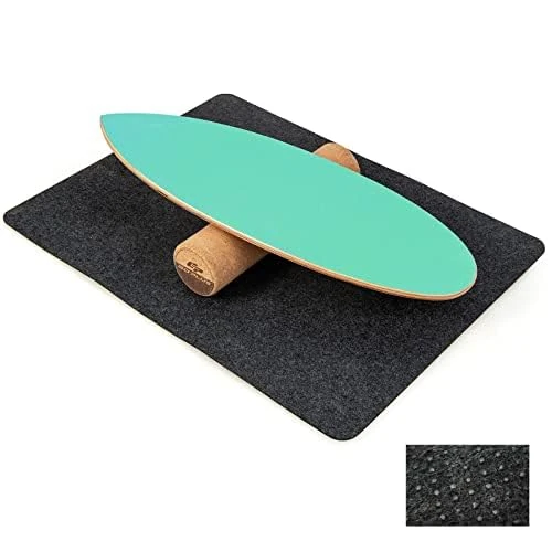 FANTASK Wooden Balance Board with Cork Roll