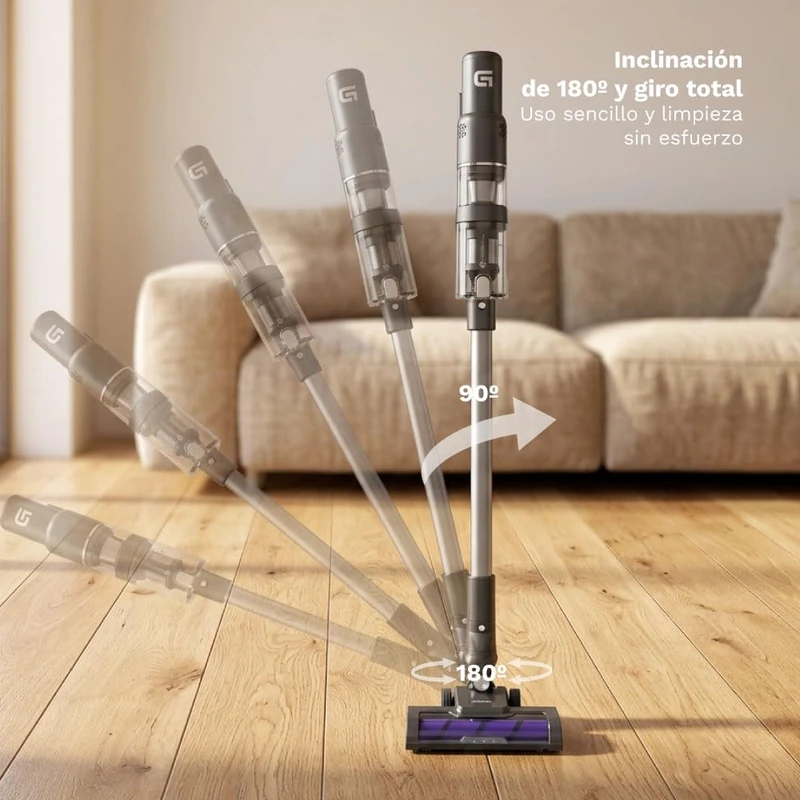 Grunkel ASP-ULTRASLIM22, Vacuum Cleaner, Black/White