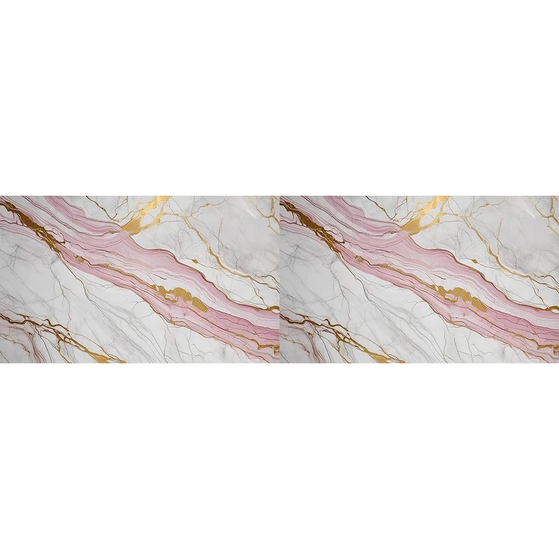 Ambiance Sticker Roll of Adhesive Floor Protection Non-Slip Marble Effect Grey and Pink – H60 x L200 cm