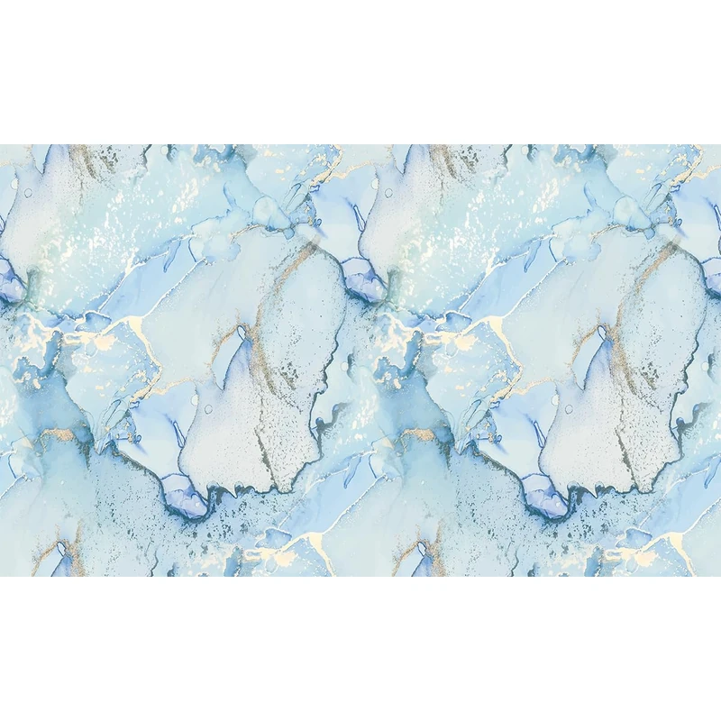 Ambiance Sticker Roll of Adhesive Floor Protection Anti-Skid Adhesive Roll Marble Effect Blue – H60 x L100 cm