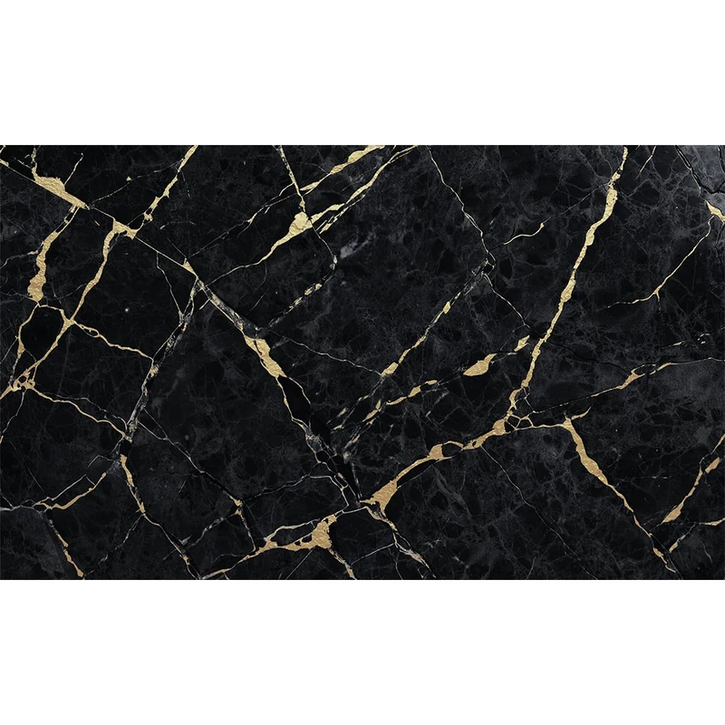 Ambiance Sticker Roll of Adhesive Floor Protection Anti-Skid Marble Black – H60 x L100 cm