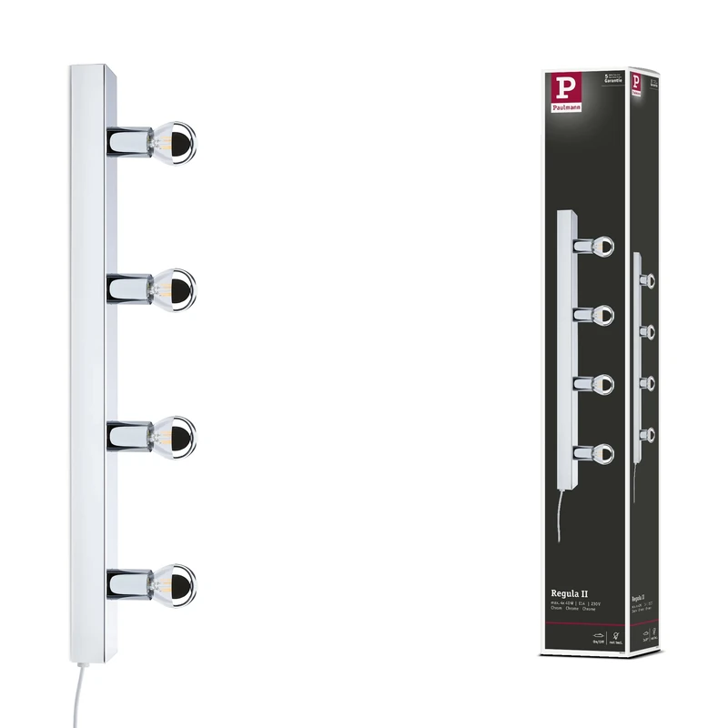Paulmann 80100 Mirror luminaire E14 230V max. 4x40W dimmable Chrome