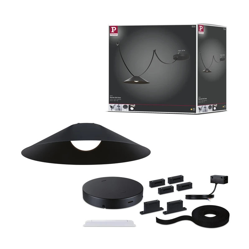 Paulmann 94632 ULine Belt Cone Starterset 5m 12W Black