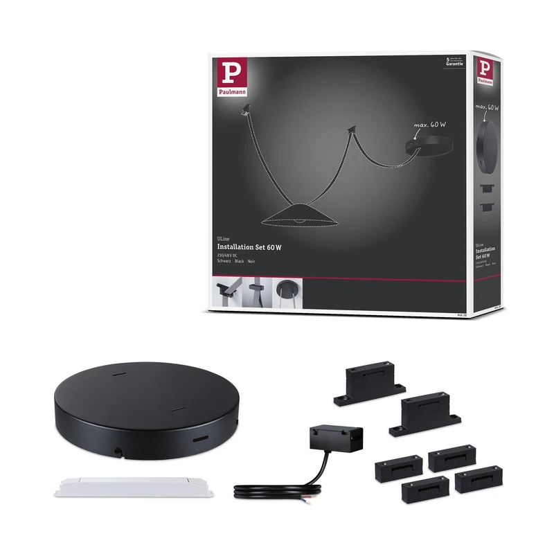 Paulmann 94628 ULine Accessories Installation Set 230/48V max. 60W Black
