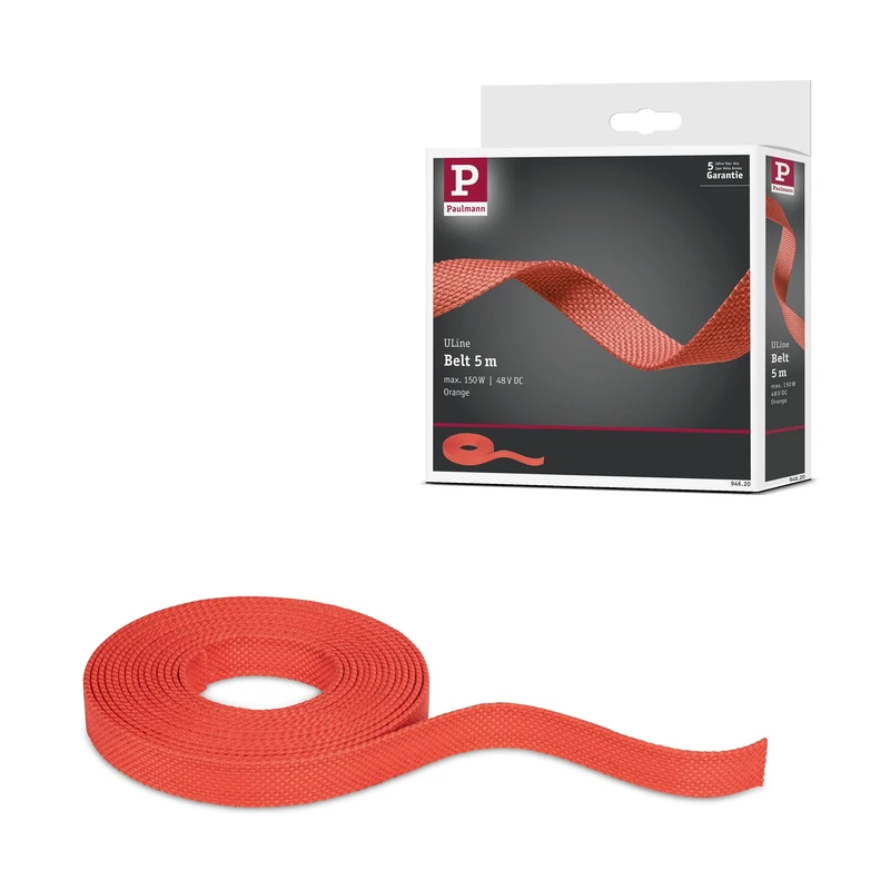 Paulmann 94620 ULine Belt 5m Dacron Textil Copper Orange