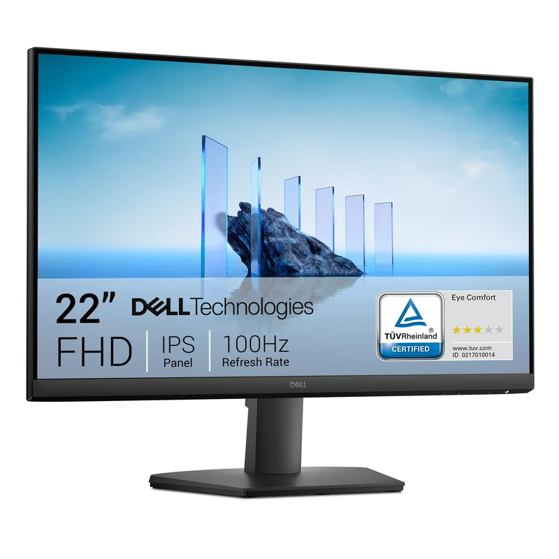 Dell 22 Monitor - SE2225HM, Full HD (1920x1080), 100Hz, VA, 5ms, VESA (100x100mm), HDMI, VGA, 3 Year Warranty, Black